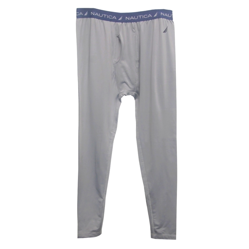 Nautica Mens Brushed Base Layer Pant Gray Medium